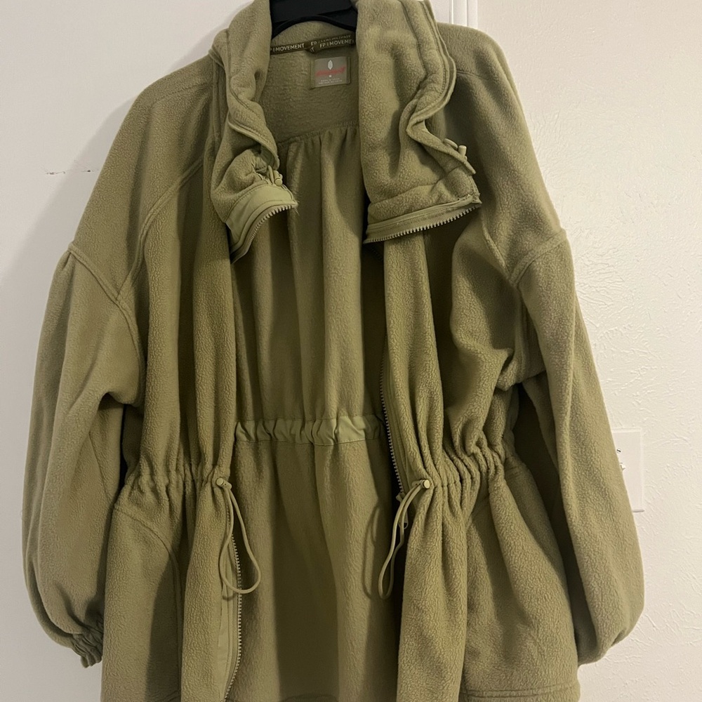 Olive Green Fleece Jacket